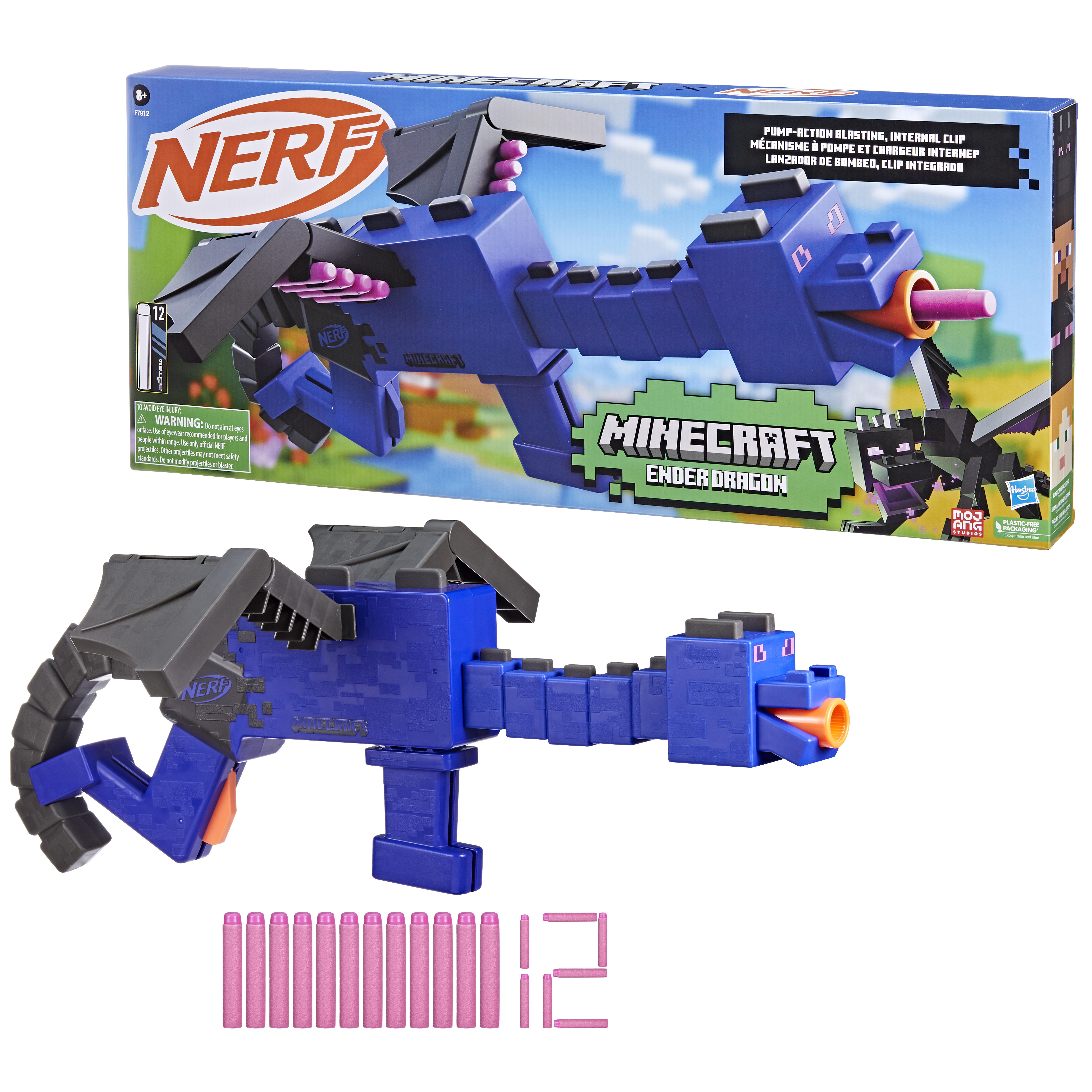 Бластер многозарядный Hasbro дракон Эндер серии 'Майнкрафт' (F7912) - Фото 1