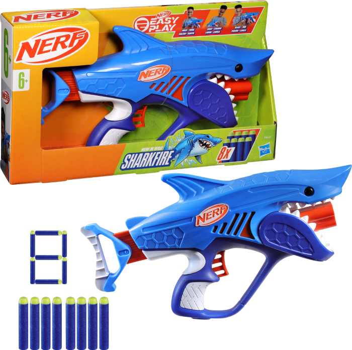 Бластер многозарядный Hasbro Шаркфайер серии Nerf Wild (F8645) - Фото 1