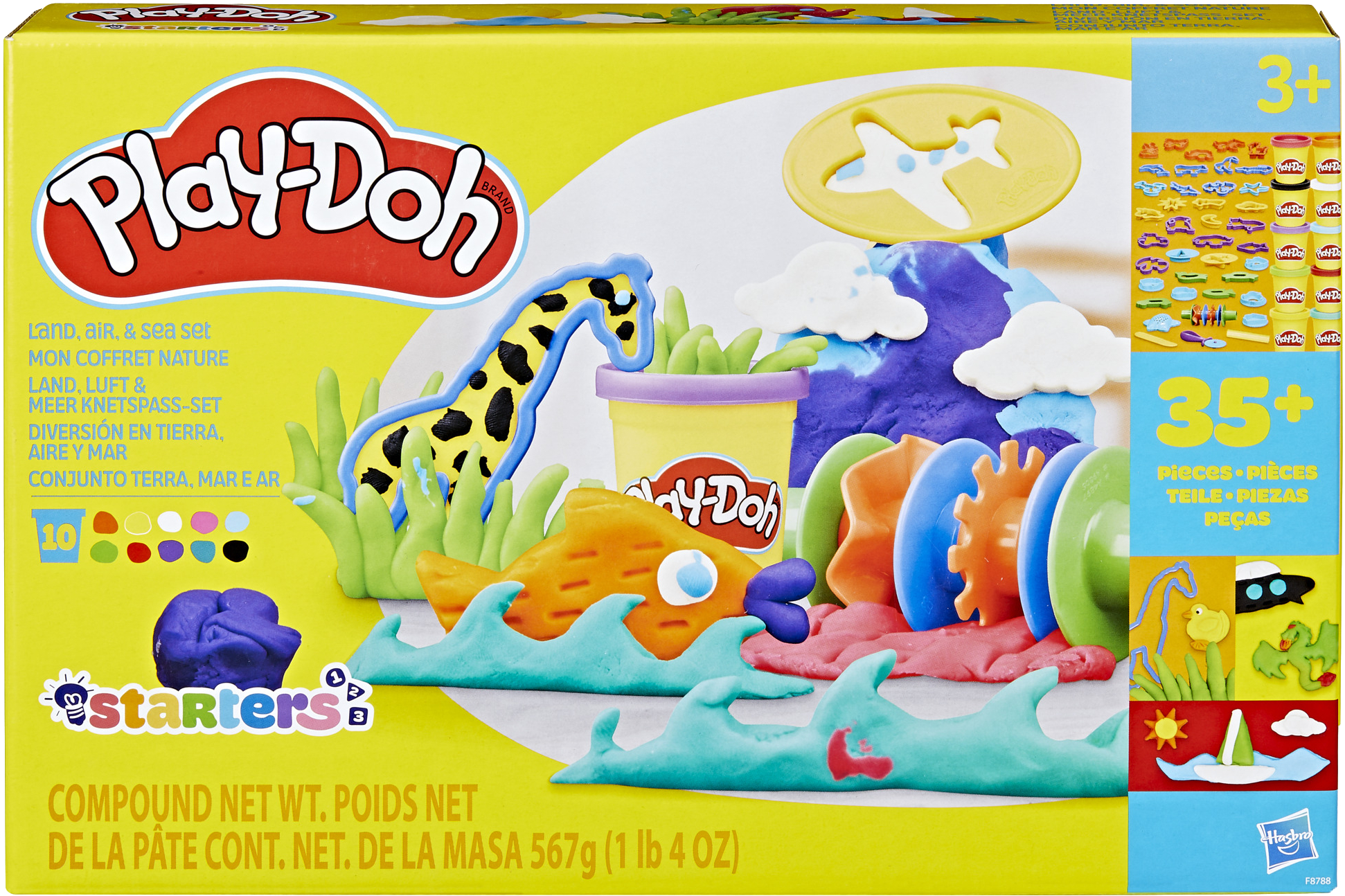 Купити Набори для ліплення Hasbro Play-Doh Світ суші, повітря та моря (F8788) - Фото 1 Набори для ліплення Hasbro Play-Doh Світ суші, повітря та моря (F8788) - Фото 1