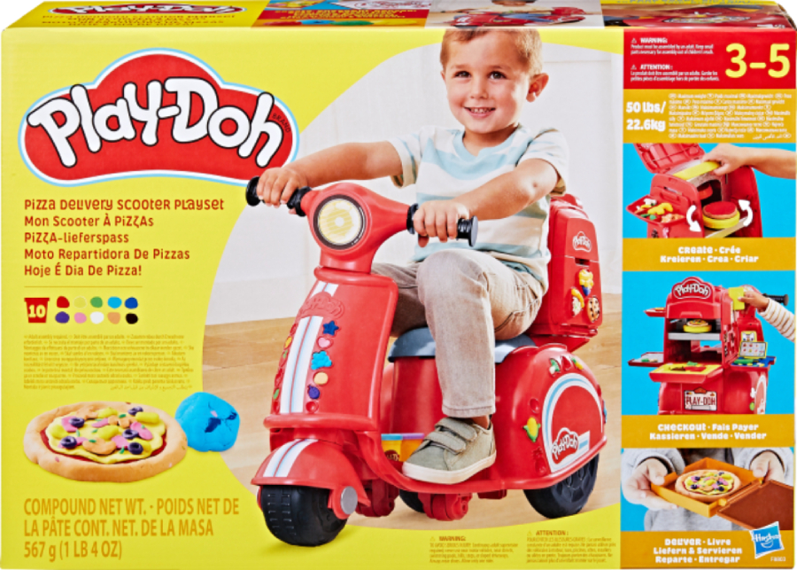 Набори для ліплення Hasbro Play Doh Іграшковий скутер для доставки піци (F8803) - Фото 1