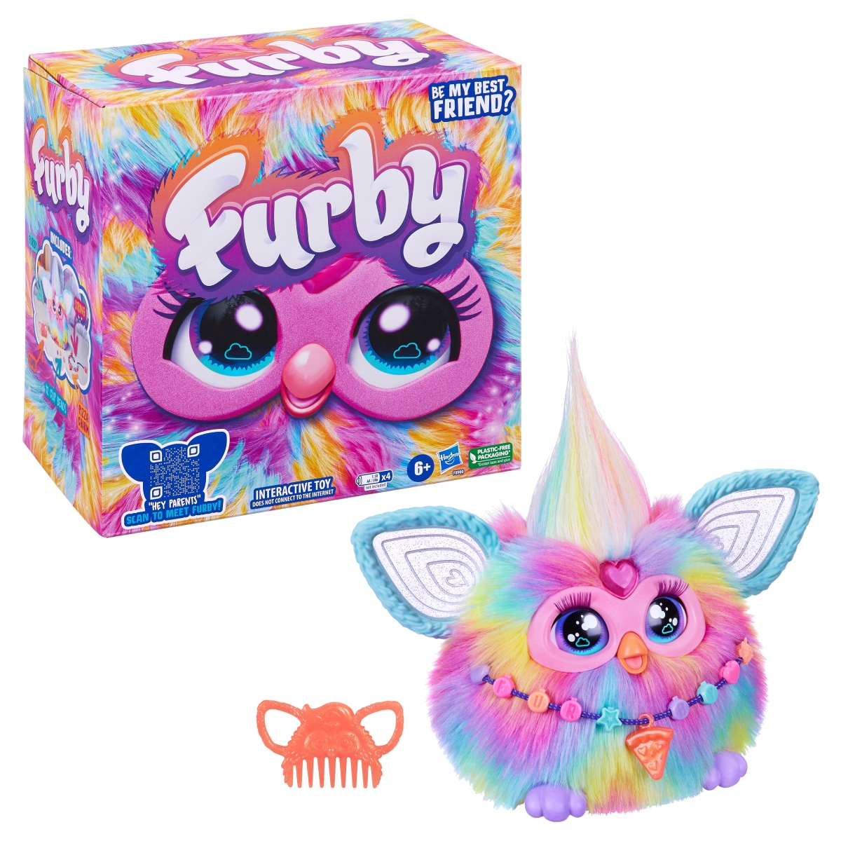 Интерактивная игрушка мягкая Hasbro Furby Tie Dye (F8900) - Фото 1