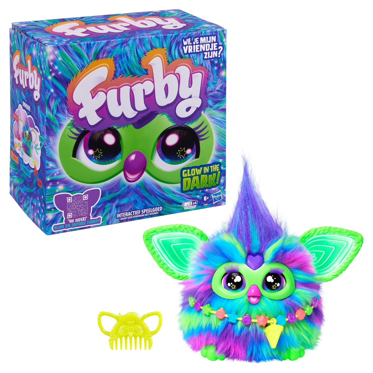Интерактивная игрушка мягкая Hasbro Furby Aurora Furbealis (F8901) - Фото 1
