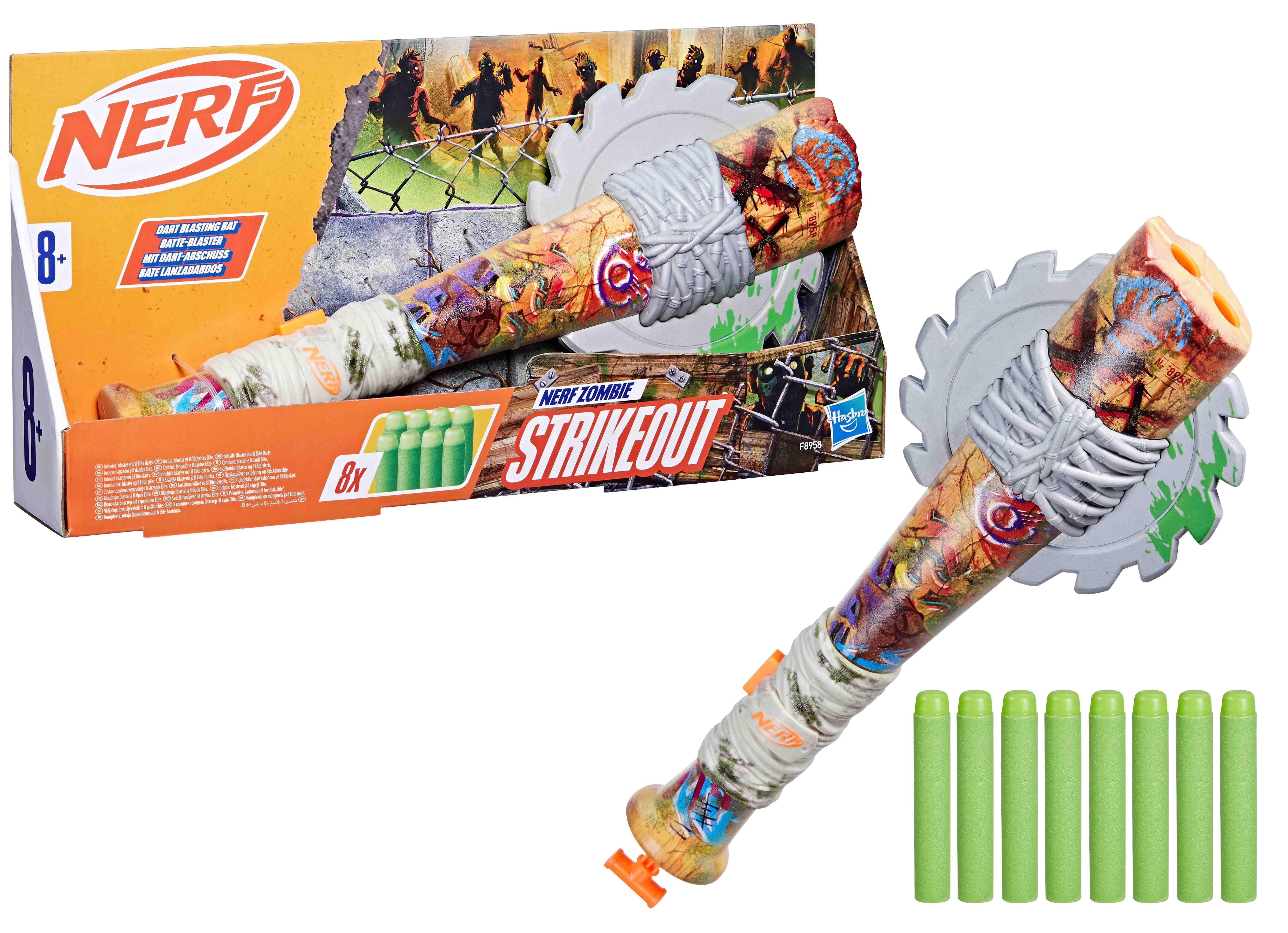 Бластер многозарядный Nerf Zombie Страйкаут (F8958) - Фото 1