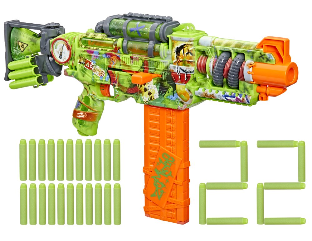 Бластер многозарядный Hasbro Корраптер серия ''Nerf Zombie'' (F8962) - Фото 1