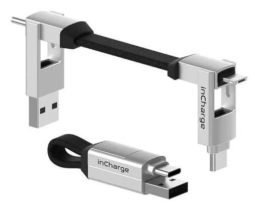 Кабель синхронізації даних Rolling Square inCharge 6 White (SIX02R) - Фото 1