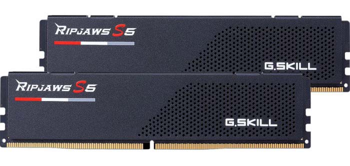 Память DDR G.Skill Ripjaws S5 Black DDR5-5200 64GB (2x32GB) (F5-5200J4040A32GX2-RS5K) - Фото 1