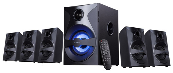 Компьютерная акустика 5.1 F&D F3800X Black - Фото 1