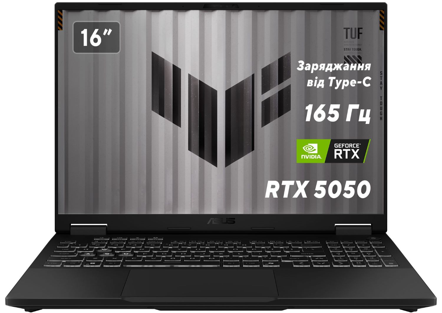 Ноутбук ігровий Asus TUF Gaming A16 FA608UH-RV026 Jaeger Gray - Фото 1