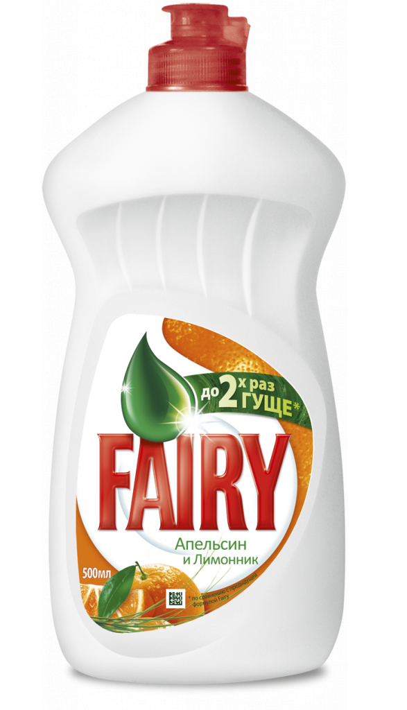 Средство для ручного мытья посуды Fairy Апельсин и Лимонник 500 мл - Фото 1