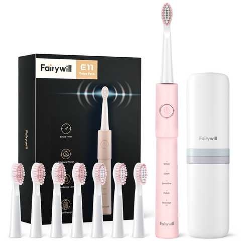 Зубна щітка електрична Fairywill  E11 Pink (FWE11P) - Фото 1