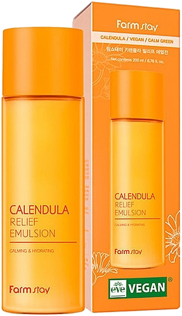 Купить Эмульсия для лица Farm Stay CALENDULA 200 мл (8809783325926) - Фото 1 Эмульсия для лица Farm Stay CALENDULA 200 мл (8809783325926) - Фото 1