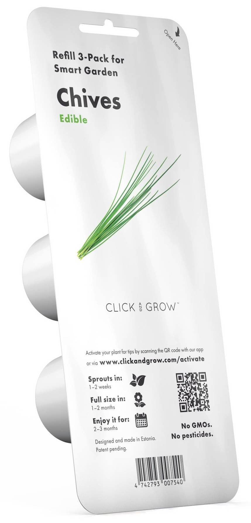 Сменный картридж для умного цветочного горшка Click&Grow Зеленый лук 7540 - Фото 1