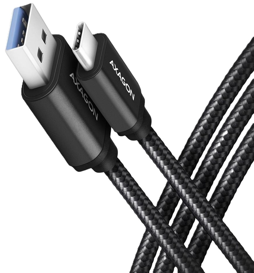 Кабель синхронизации данных AXAGON USB-C TO USB3.2 2m (BUCM3-AM20AB) - Фото 1