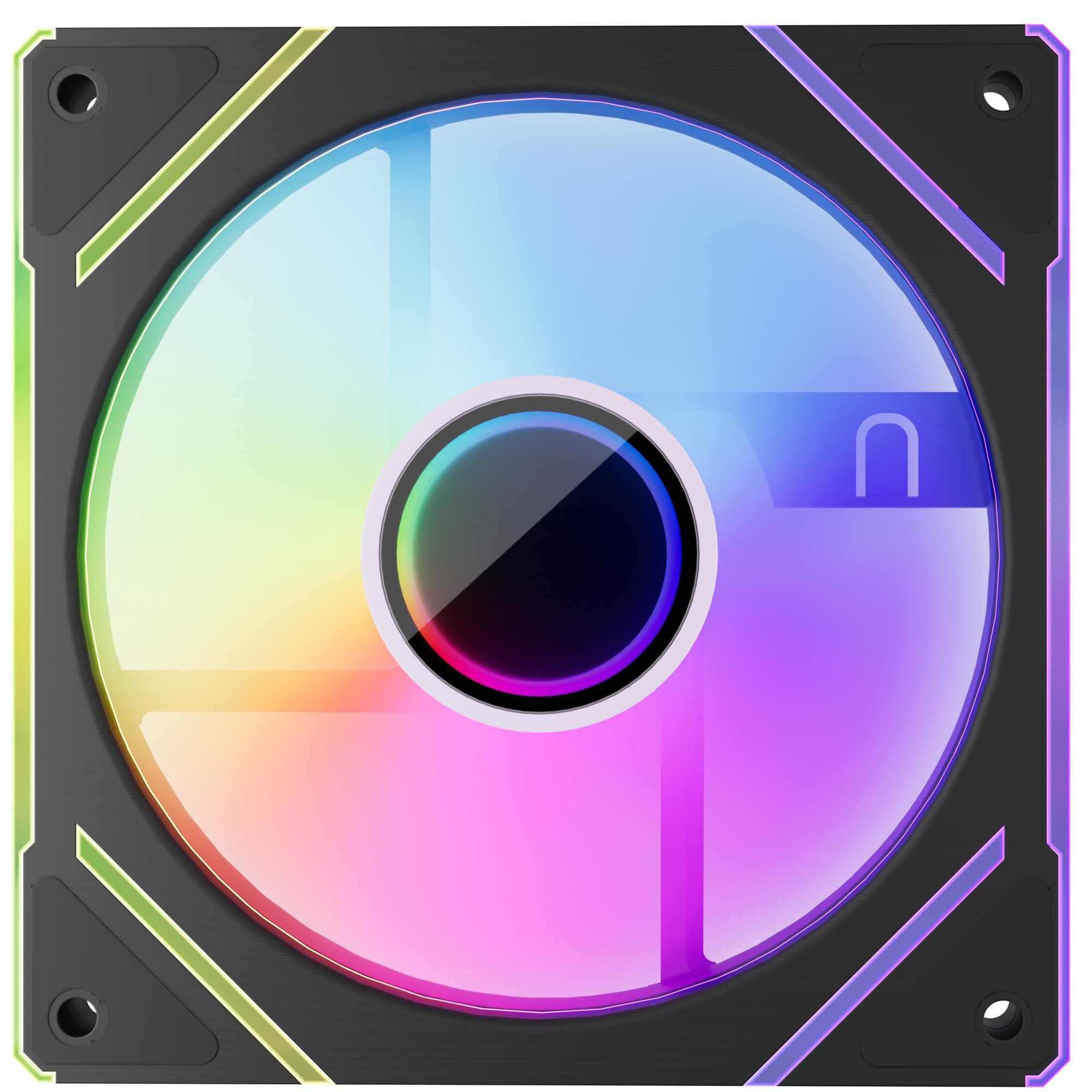Корпусный вентилятор 1stPlayer FC7 Black (FC7-BK-1IN1) - Фото 1