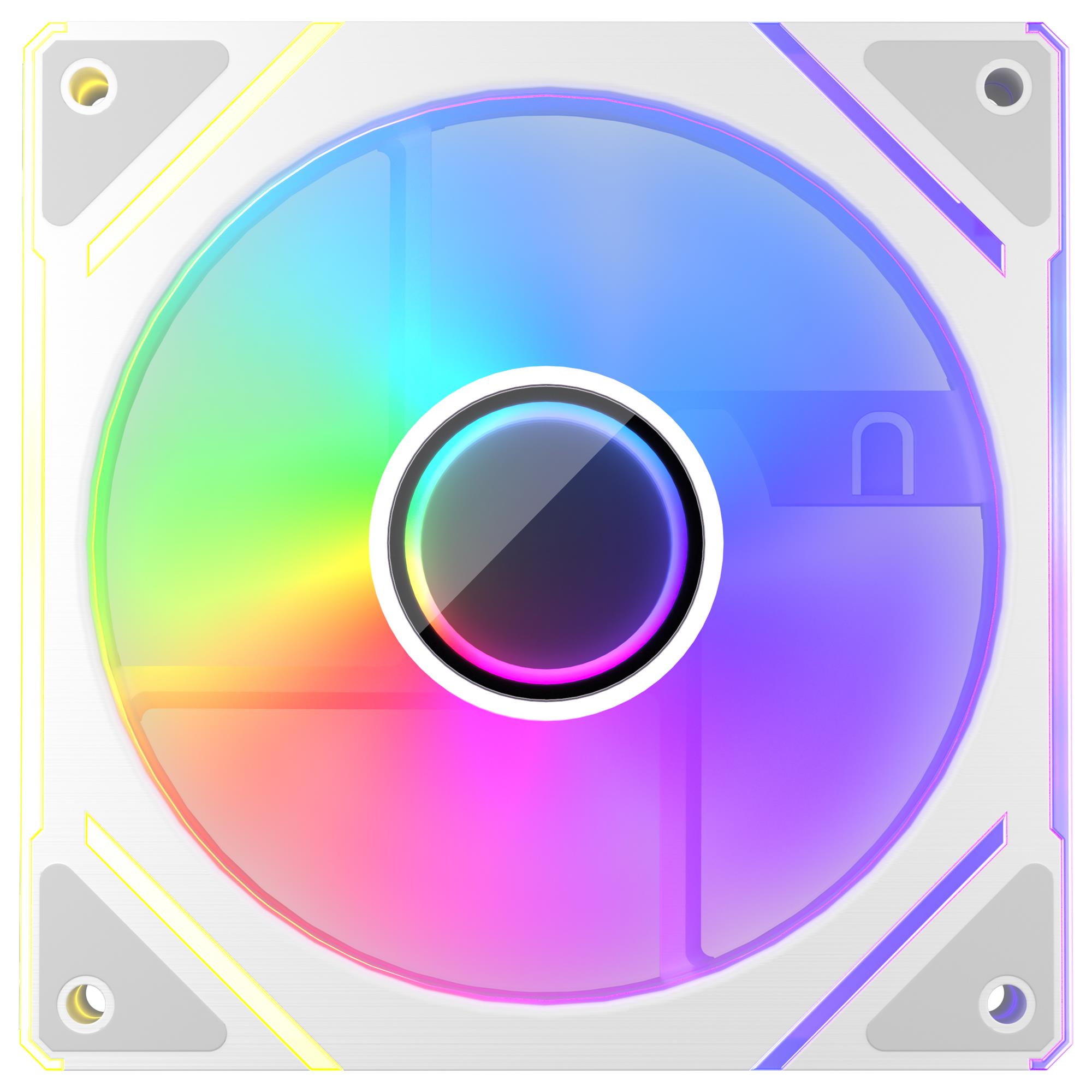 Корпусный вентилятор 1stPlayer FC7 White (FC7-WH-1IN1) - Фото 1