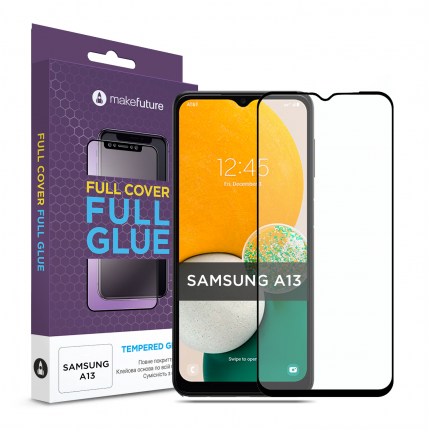 Захисне скло для смартфону MakeFuture Full Cover Full Glue Samsung A13 (MGF-SA13) - Фото 1