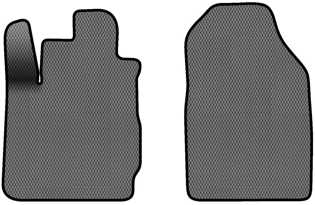 EVA килимки в салон авто передні EVAtech для Fiesta (Mark 7) (open threshold) MT Ford 2009-2017 6 покоління Htb EU FD13287AV2RGB - Фото 1