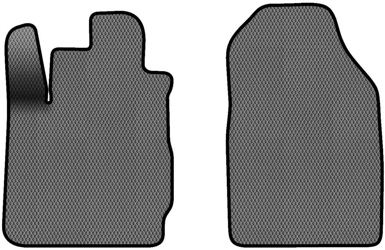 EVA килимки в салон авто передні EVAtech для Fiesta (Mark 7) (closed threshold) MT Ford 2009-2017 6 покоління Htb EU FD13288AV2RGB - Фото 1