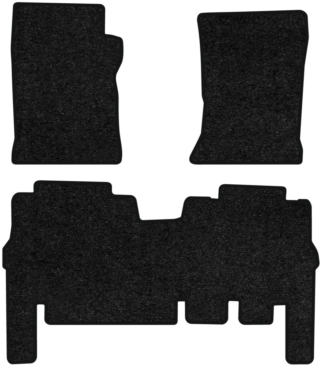 Коврики ворсовые в салон авто EVAtech Standard для Ford Expedition (UN93) 1996-2002 1 поколение SUV EU черный кант FD13382ZB3VEB - Фото 1