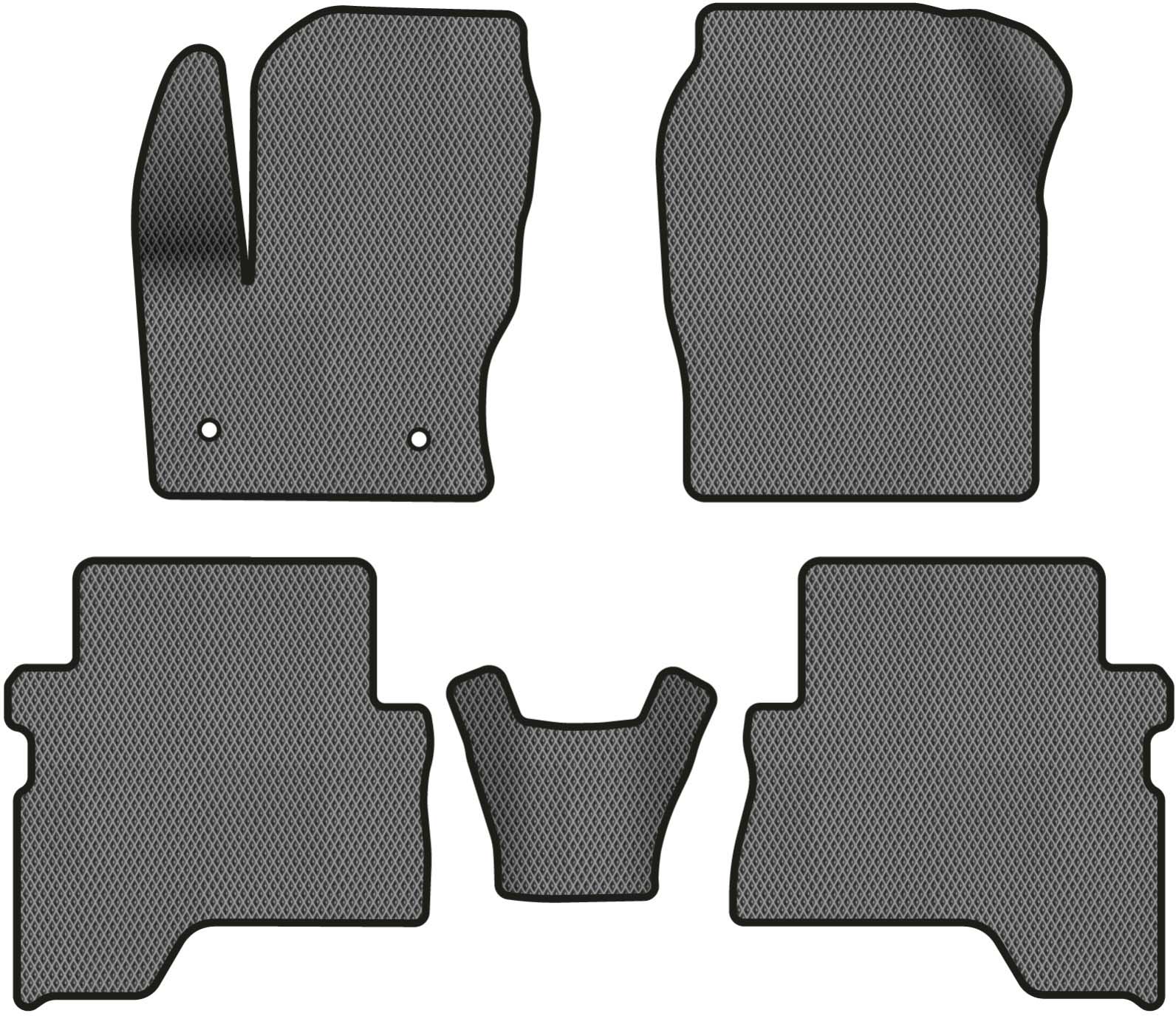 EVA коврики в салон авто EVAtech для Escape Ford 2012-2015 3 поколение SUV USA FD1577C5FC2RGB - Фото 1