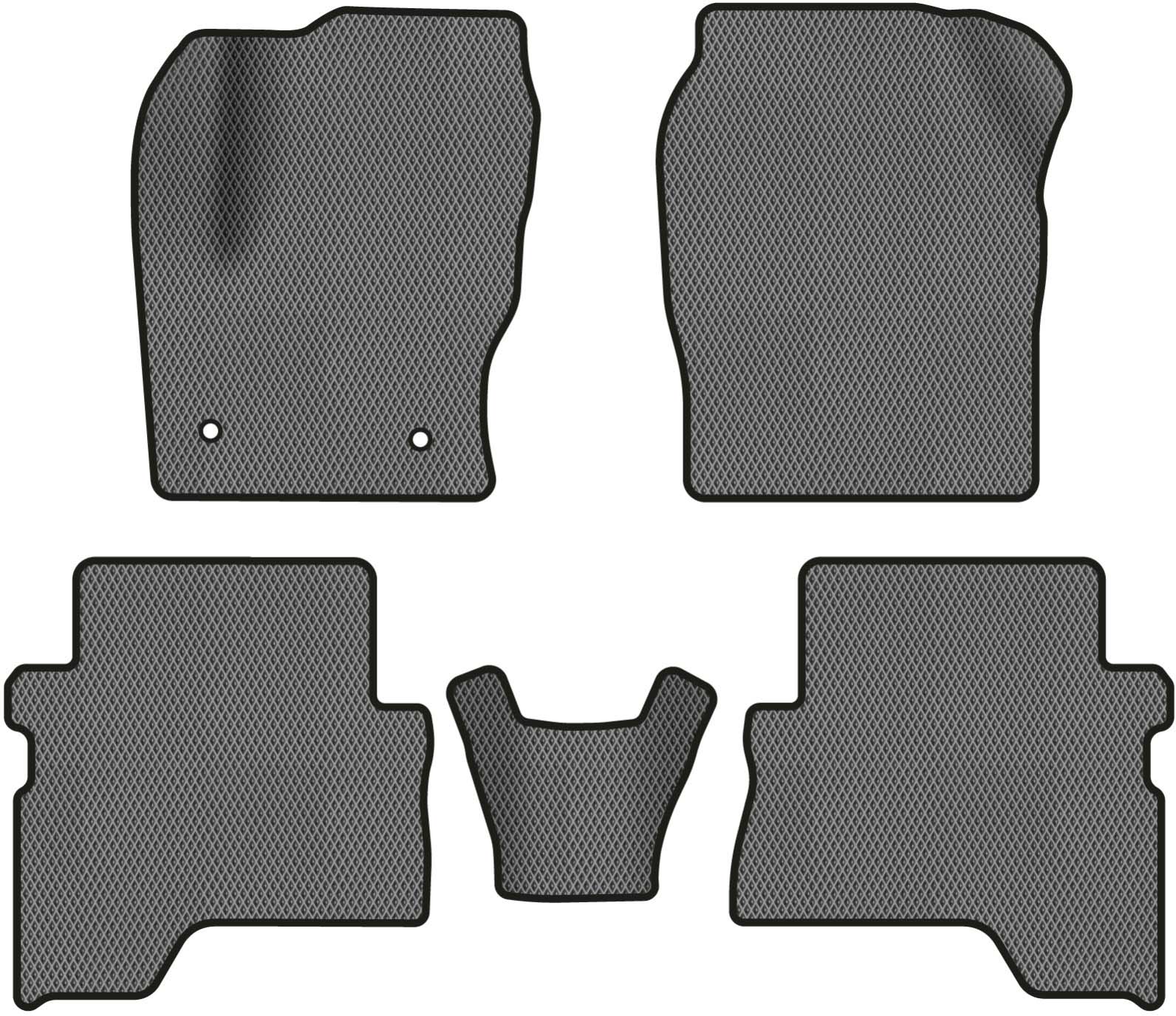 EVA коврики в салон авто EVAtech для Escape Ford 2012-2015 3 поколение SUV USA FD1577CD5FC2RGB - Фото 1