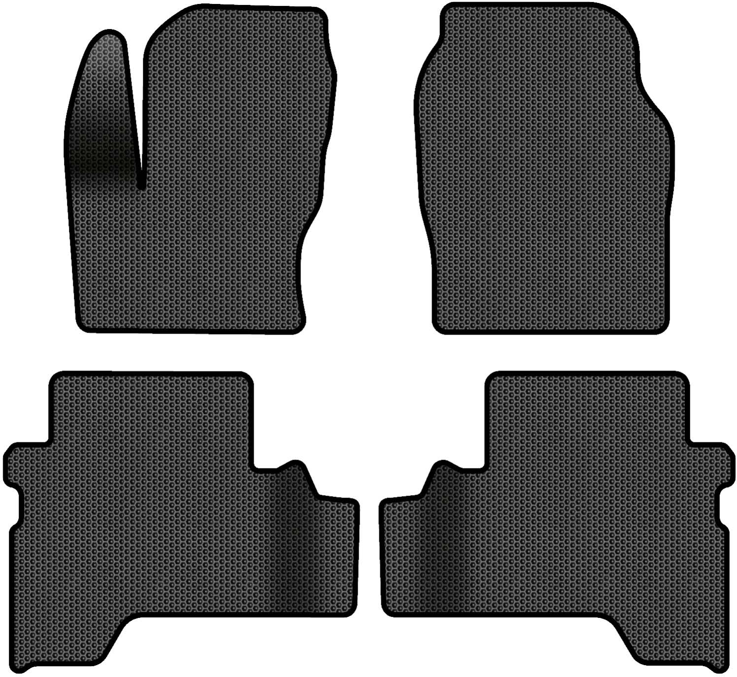 EVA коврики в салон авто EVAtech для Escape Ford 2012-2015 3 поколение SUV USA FD1577PVC4SBB - Фото 1