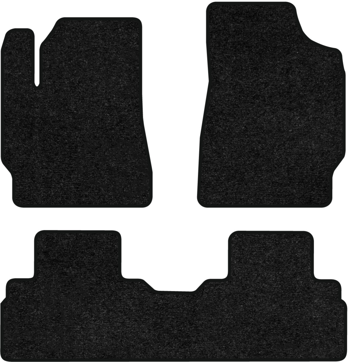 Коврики ворсовые в салон авто EVAtech Standard для Ford Escape 2000-2007 1 поколение SUV USA черный кант FD22760ZV3VEB - Фото 1