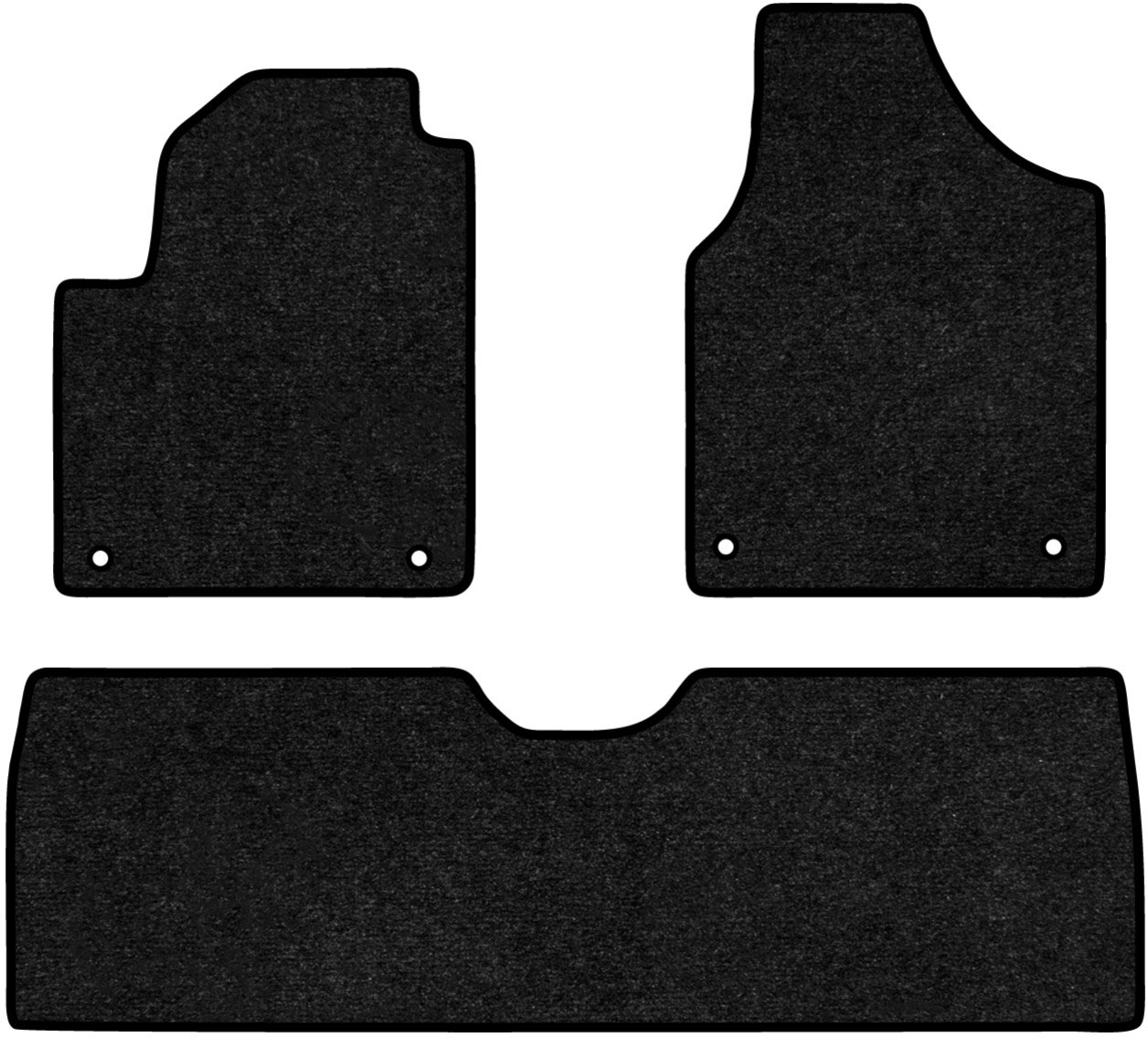 Коврики ворсовые в салон авто EVAtech Standard для Ford Galaxy (WGR) (4 clips) 1995-2006 1 поколение Minivan EU черный кант FD23091ZG3FC4VEB - Фото 1