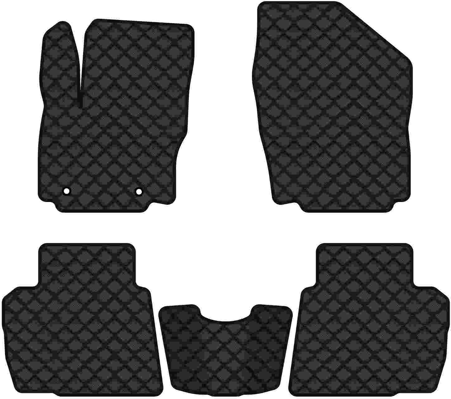 Коврики из экокожи в салон авто EVAtech ECO для Mondeo (BA7) Ford 2007-2014 4 поколение Combi EU FD32512CV5TL2BBB - Фото 1