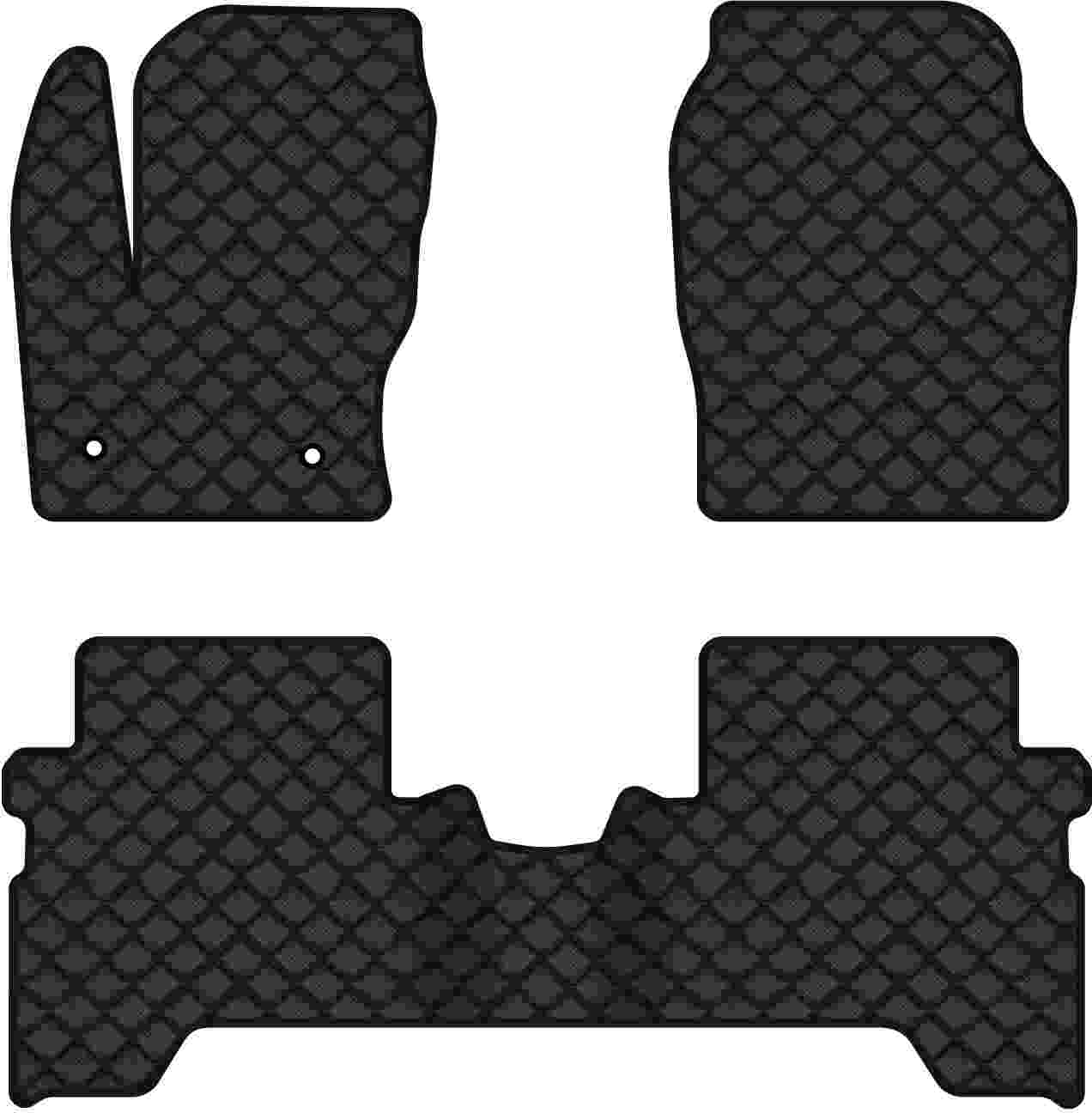 Коврики из экокожи в салон авто EVAtech ECO для Kuga Ford 2013-2016 2 поколение SUV EU FD33027ZV3FC2BBB - Фото 1