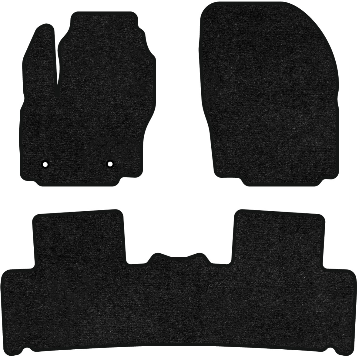 Коврики ворсовые в салон авто EVAtech Standard для Ford Galaxy (WA6) AT 2006-2015 2 поколение Minivan EU черный кант FD34131ZV3TL2VEB - Фото 1