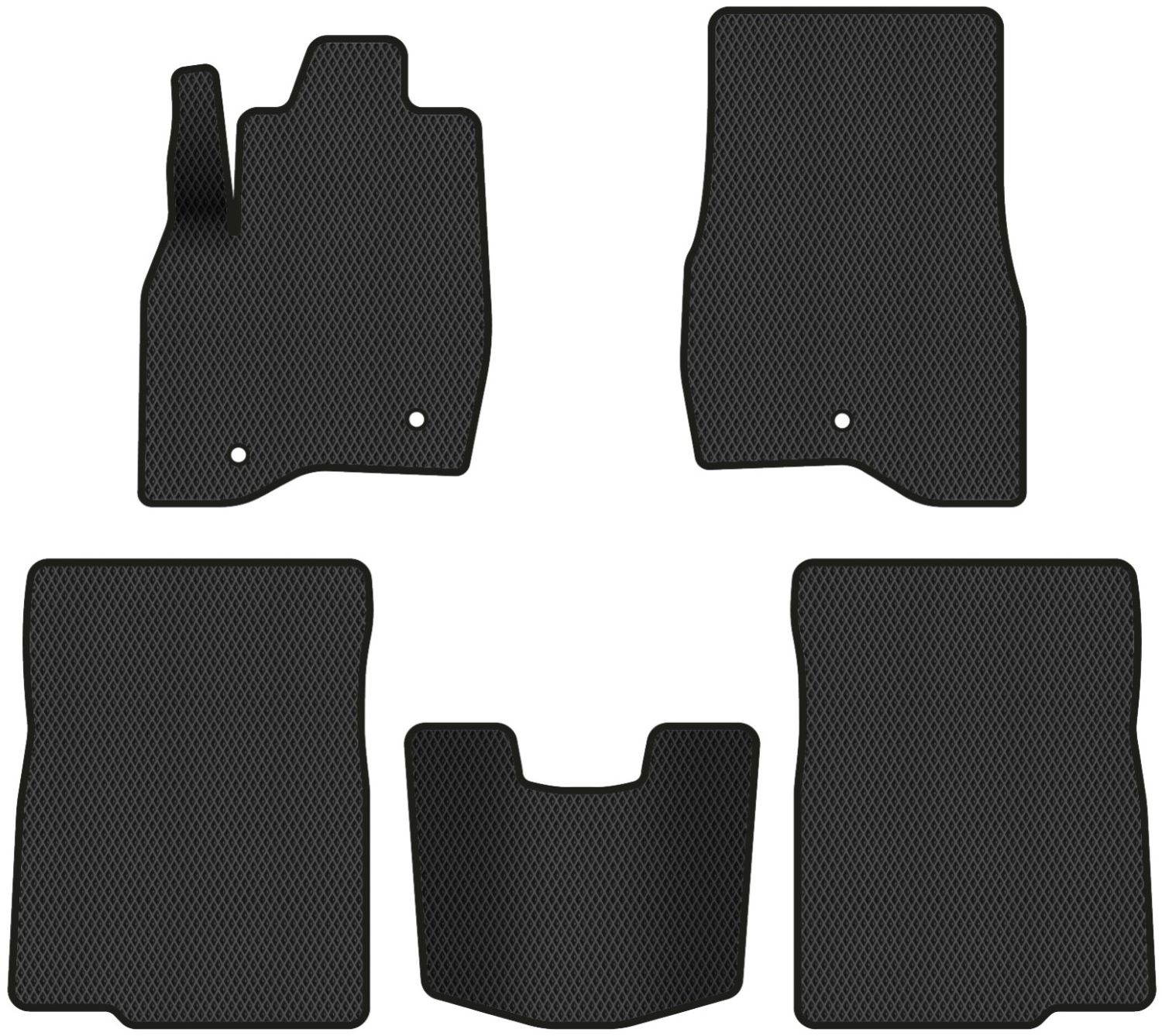 EVA коврики в салон авто EVAtech для Explorer Restyling 7 seats (2+3+2) Ford 2016-2019 5 поколение SUV USA FD357C5AV3RBB - Фото 1