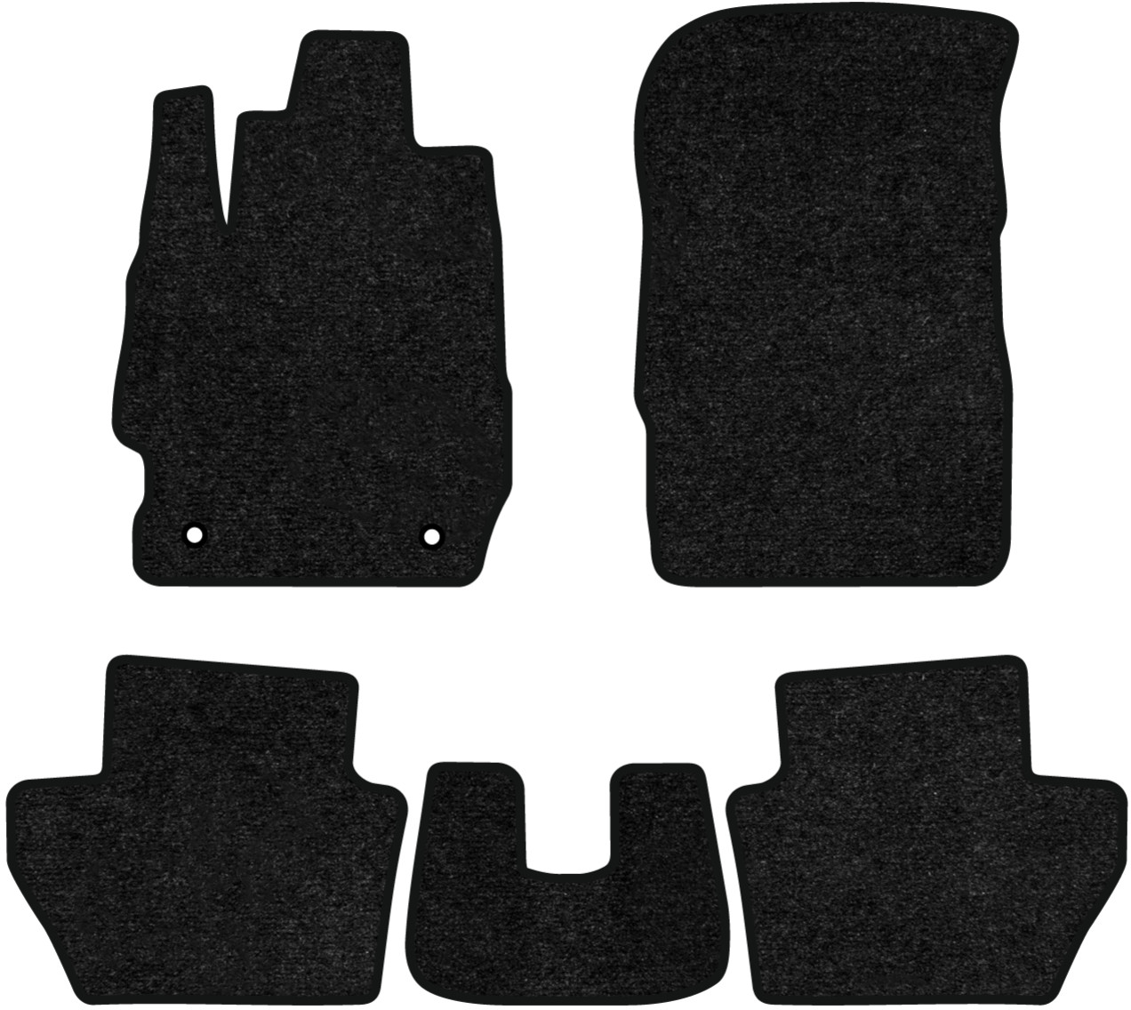 Коврики ворсовые в салон авто EVAtech Standard для Ford Ka (B562) (open threshold) 2014 3 поколение Sedan EU черный кант FD43224C5FC2VEB - Фото 1
