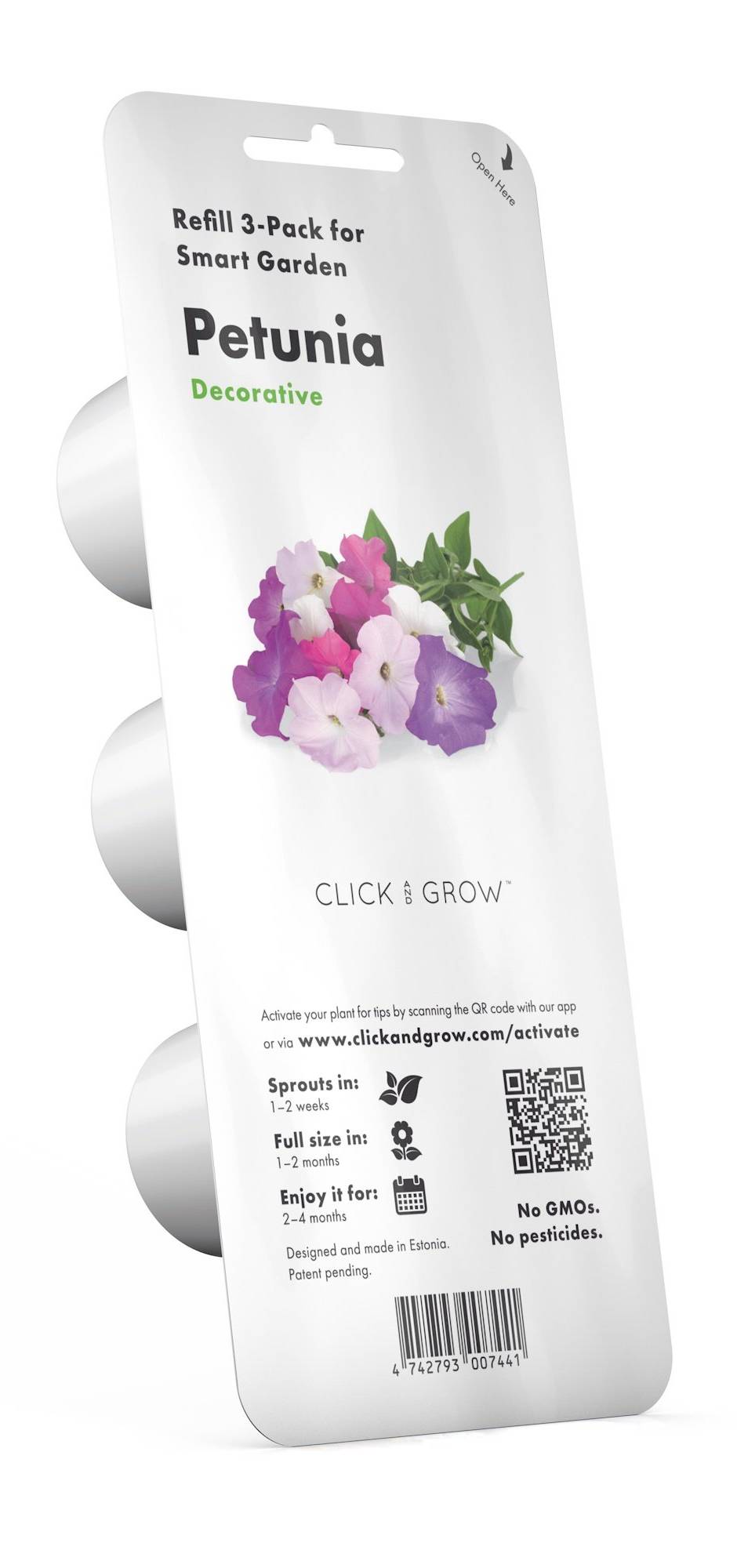 Сменный картридж для умного цветочного горшка Click&Grow Петуния 74410 - Фото 1