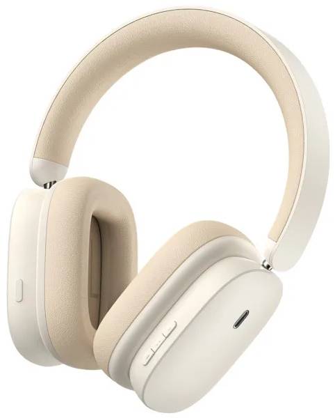 Наушники накладные беспроводные Baseus Bowie H1 Pro Noise-Cancellation Wireless Headphones Moon White (A00050601213-00) - Фото 1