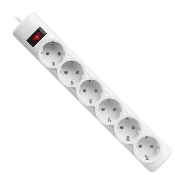Сетевой фильтр Defender DFS 151 1.8m 6р white UA ((994890)) - Фото 1