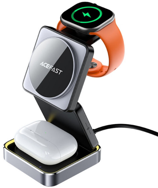 Беспроводное зарядное устройство AceFast Wireless QI 3in1 15W E20 (6974316283478) - Фото 1