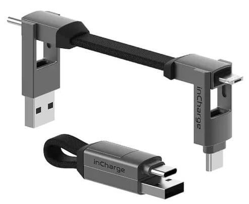Кабель синхронізації даних Rolling Square inCharge 6 Grey (SIX01R) - Фото 1