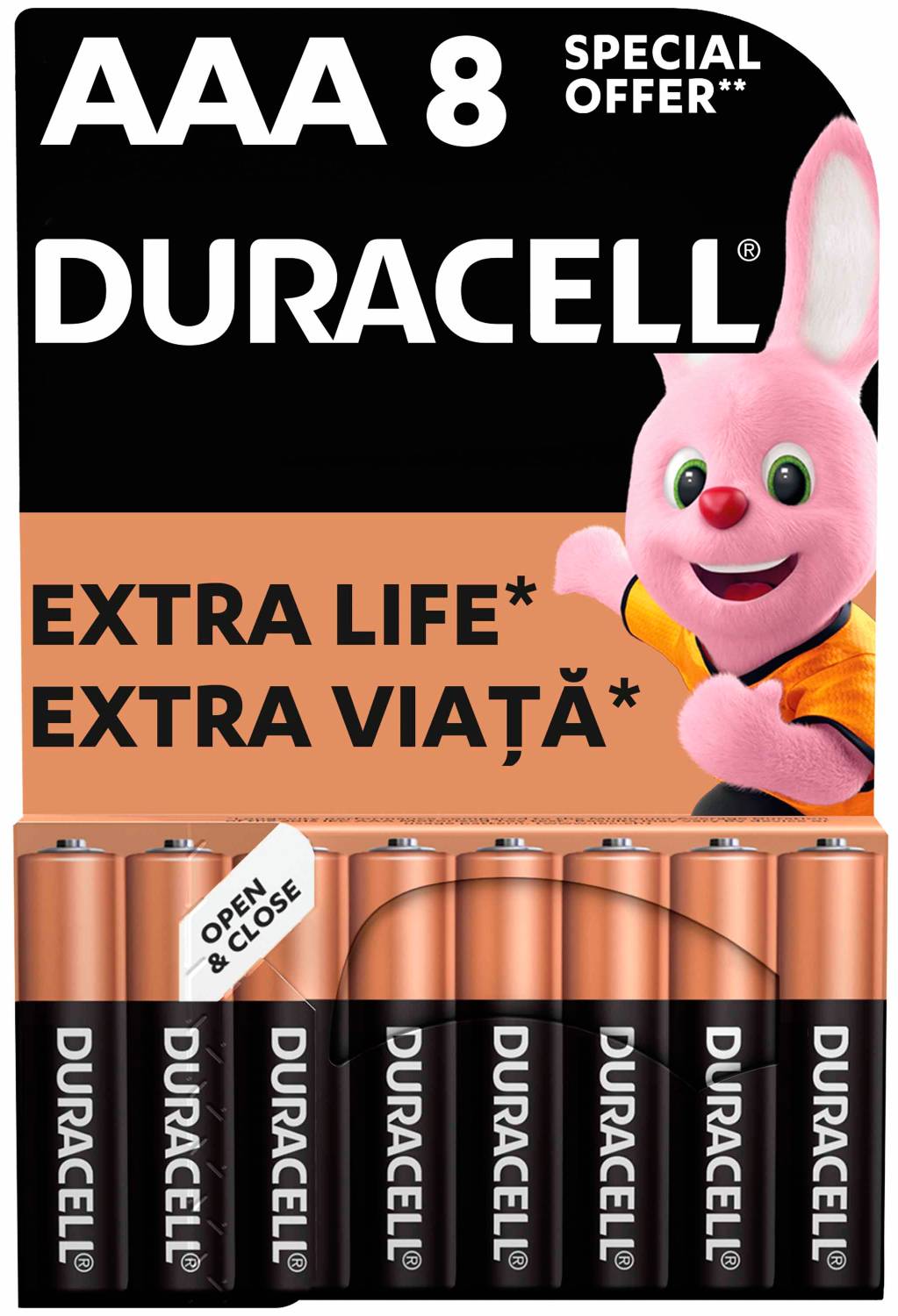 Батарейки Duracell MN2400 (LR03) 8шт - Фото 1