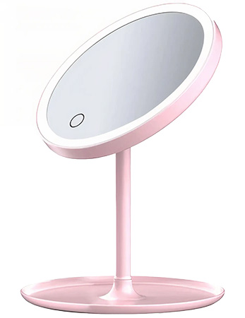Косметическое зеркало Xiaomi DOCO Daylight Mirror HZJ001 USB (XMDDMЗpink) - Фото 1