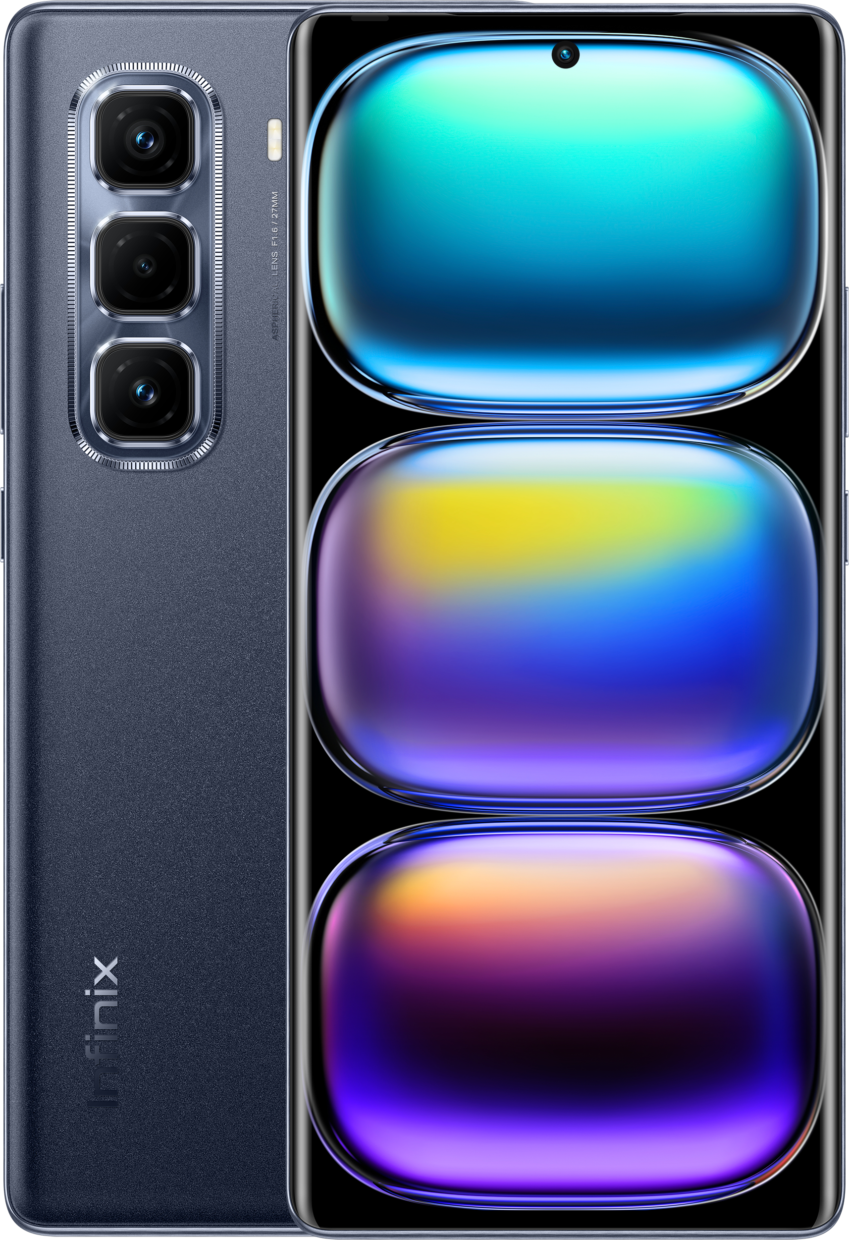 Смартфон Infinix HOT 50 Pro+ 8/256Gb Sleek Black X6880 - Фото 1
