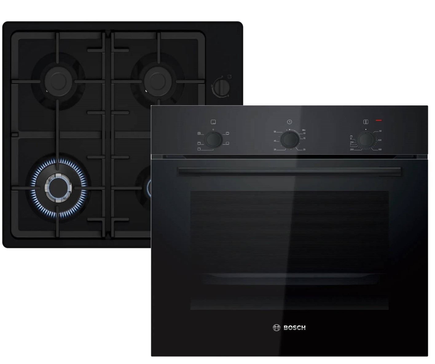 Духова шафа + варильна поверхня газова Bosch HBF011BA1T + PBH6C6K90R - Фото 1