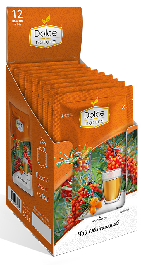 Чай Dolce Natura Облепиховый 50 г 12 шт. (4820093485784) - Фото 1