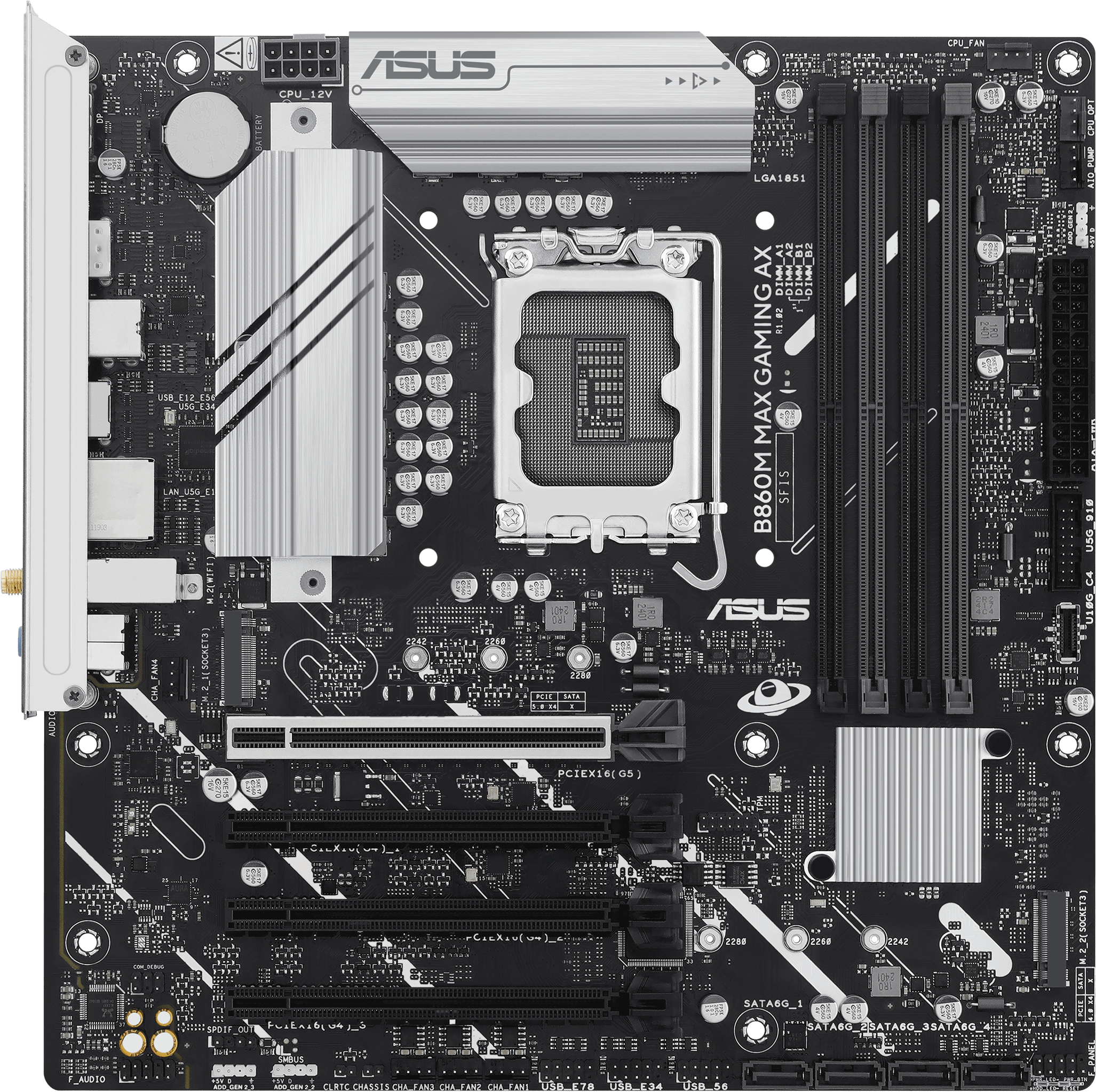 Материнская плата Asus B860M MAX GAMING AX - Фото 1