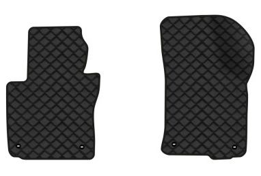 Коврики из экокожи в салон авто передние EVAtech для Octavia A5 (AT, 8 clips) Skoda 2004-2013 2 поколение Combi EU (SK12160AB2TL4BBB) - Фото 1