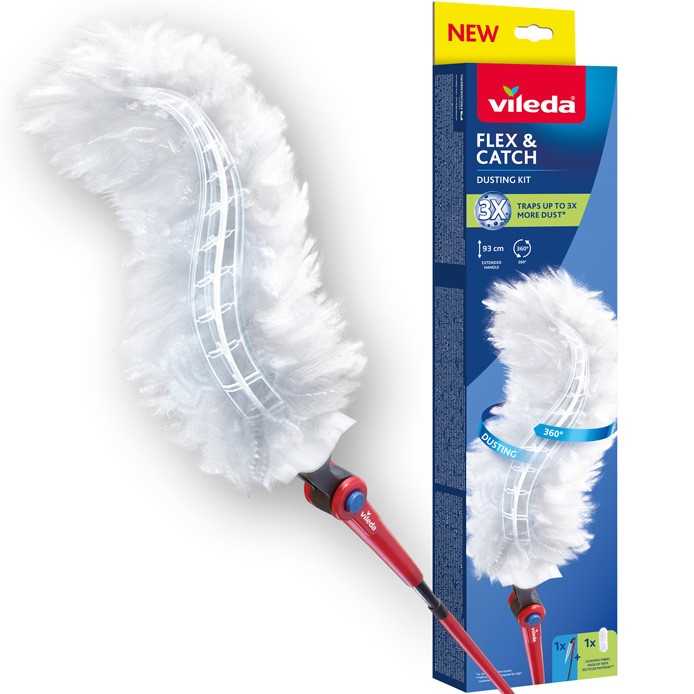 Щітка для прибирання Vileda з довгою ручкою Flex&Catch 1 шт. (4023103257146)