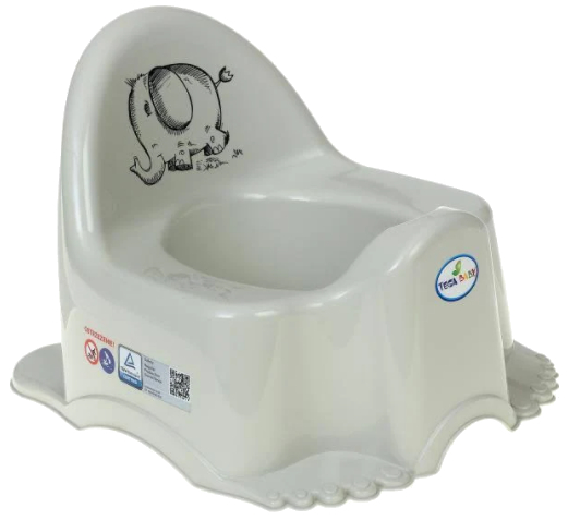 Горшок детский Tega Baby ЕСО Слоник Серый (SL-001-162) - Фото 1