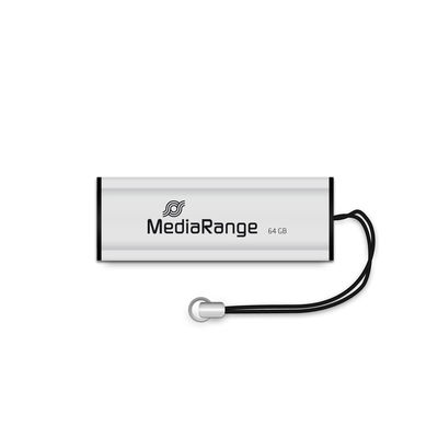 Флеш USB MediaRange USB3.0 64GB Black/Silver (MR917) - Фото 1