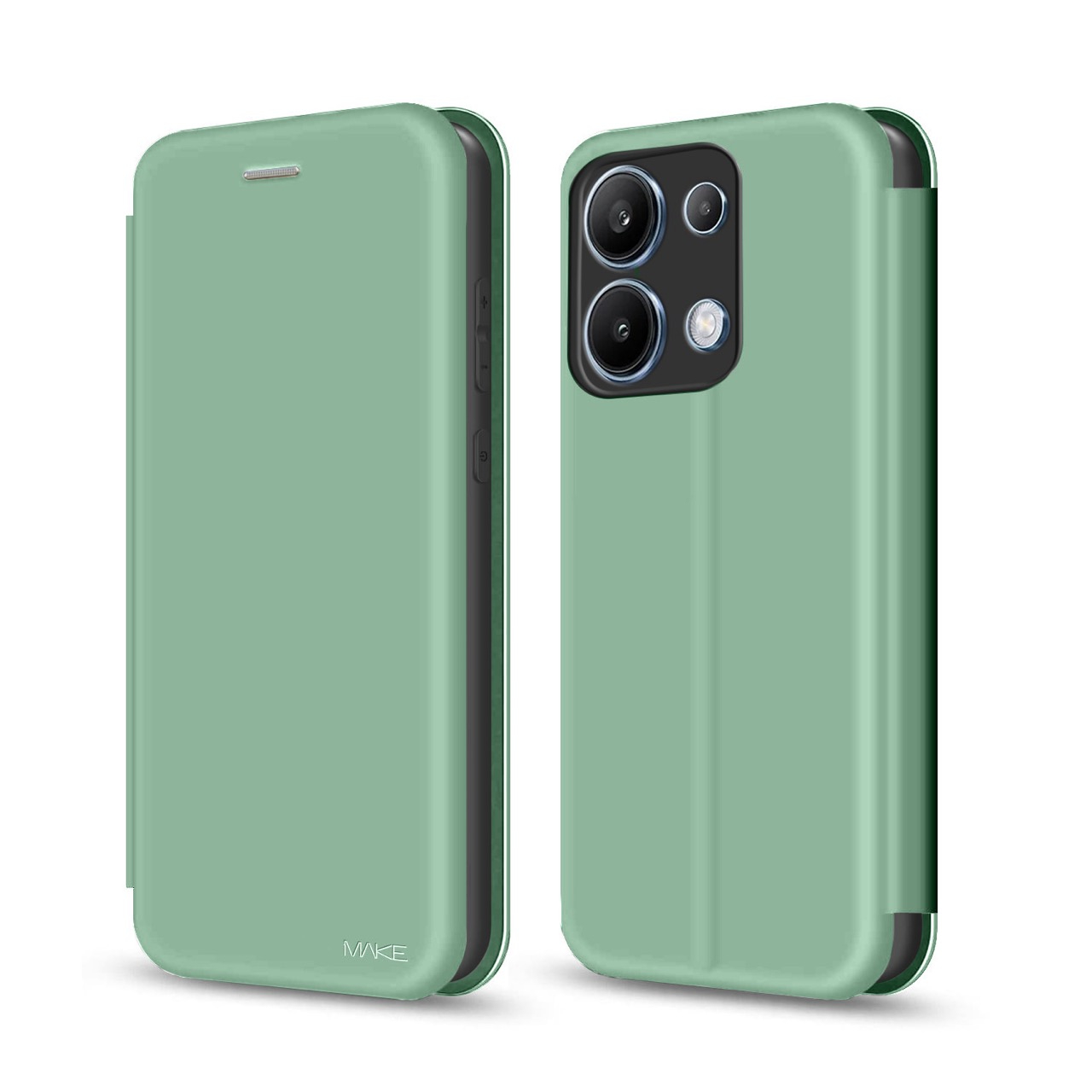 Чехол для смартфона MAKE Flip для Xiaomi Redmi Note 13 4G Mint Green (MCP-XRN134GMG) - Фото 1