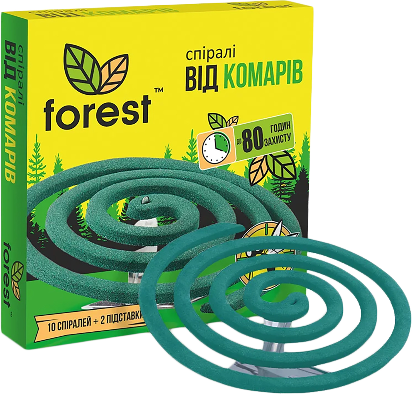 Спіраль від комах Forest від комарів 10 шт. (FR24425) - Фото 1